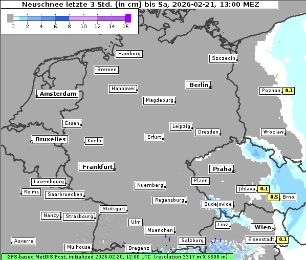 Neuschnee, 21. 2. 2026