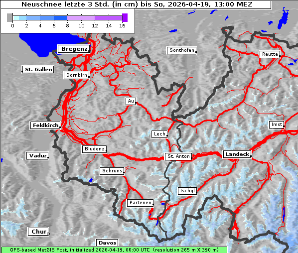 Neuschnee, 19. 4. 2026