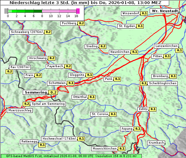 Niederschlag, 8. 1. 2026