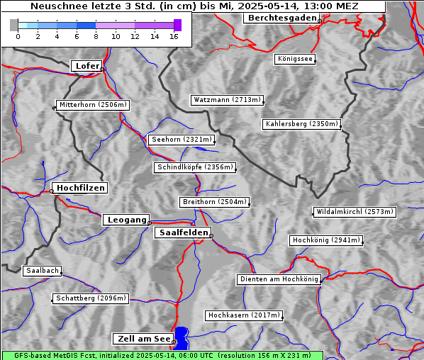 Neuschnee, 14. 5. 2025