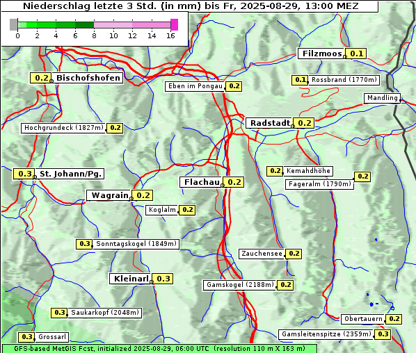Niederschlag, 29. 8. 2025