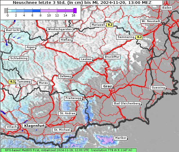 Neuschnee, 20. 11. 2024