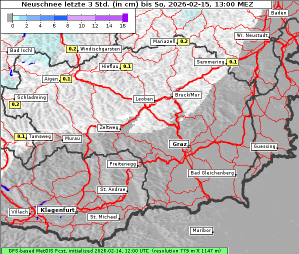 Neuschnee, 15. 2. 2026