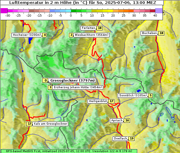 Temperatur, 6. 7. 2025