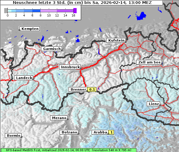 Neuschnee, 14. 2. 2026