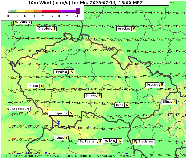Wind, 14. 7. 2025