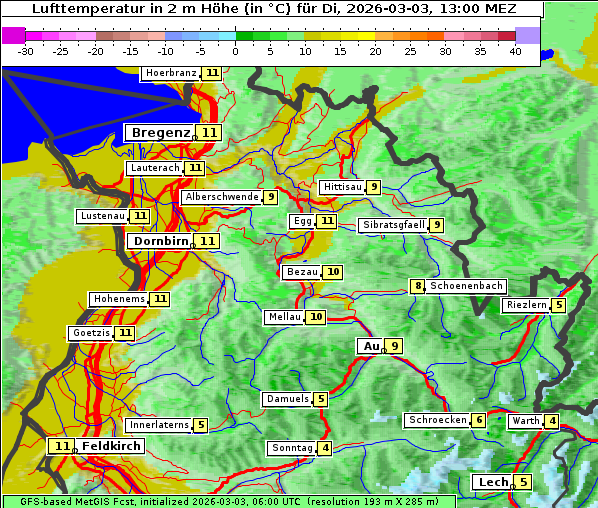 Temperatur, 3. 3. 2026
