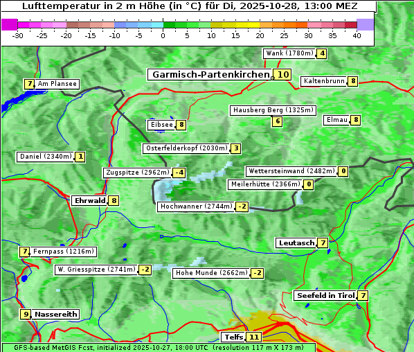 Temperatur, 28. 10. 2025