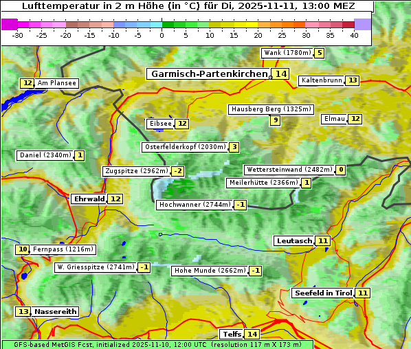 Temperatur, 11. 11. 2025
