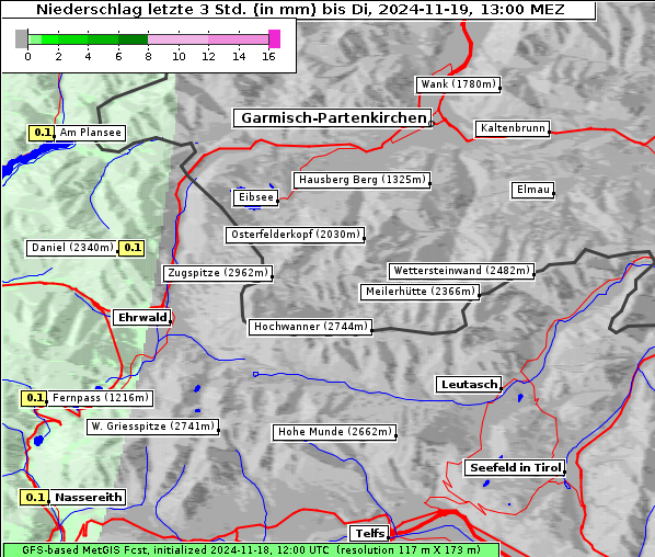 Niederschlag, 19. 11. 2024