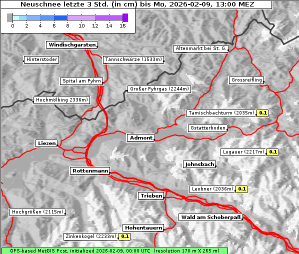 Neuschnee, 9. 2. 2026