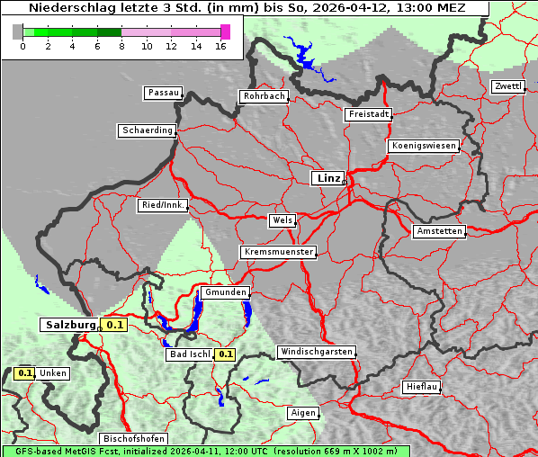 Niederschlag, 12. 4. 2026