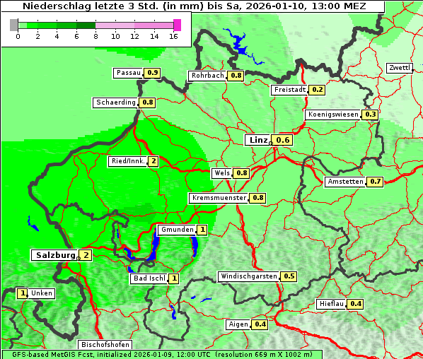 Niederschlag, 10. 1. 2026