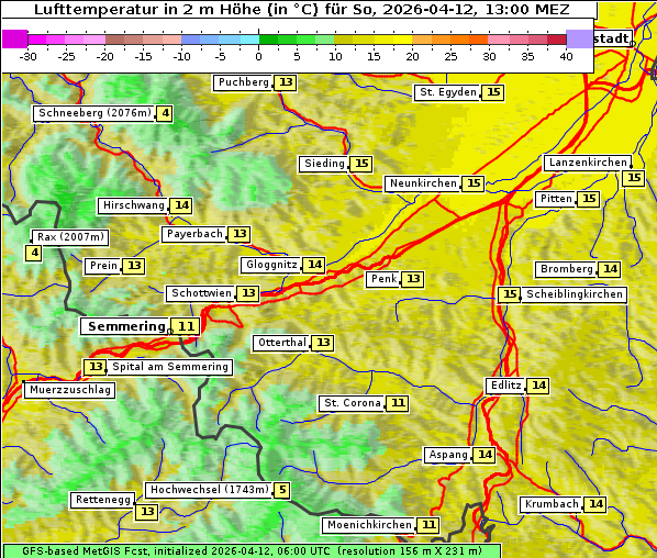 Temperatur, 12. 4. 2026