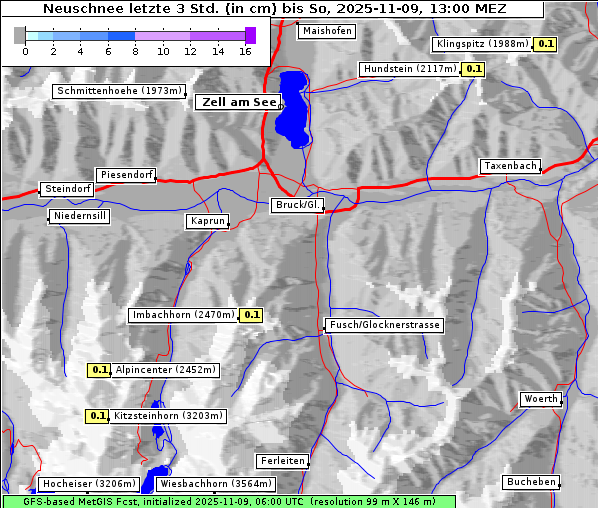 Neuschnee, 9. 11. 2025