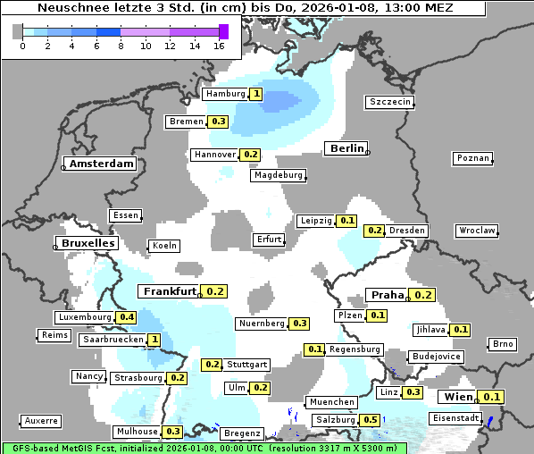 Neuschnee, 8. 1. 2026