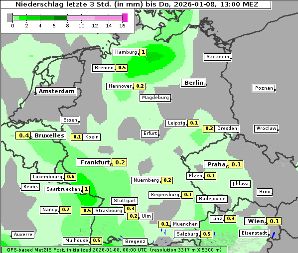 Niederschlag, 8. 1. 2026