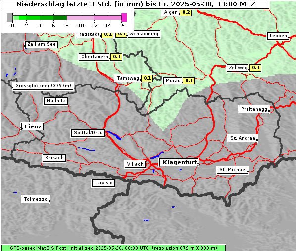 Niederschlag, 30. 5. 2025