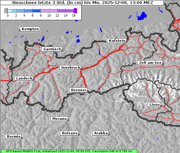 Neuschnee, 8. 12. 2025