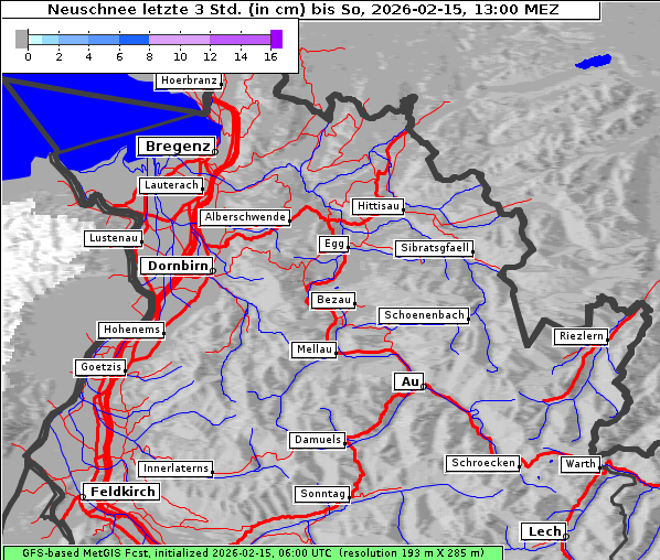 Neuschnee, 15. 2. 2026