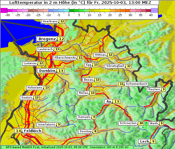 Temperatur, 3. 10. 2025