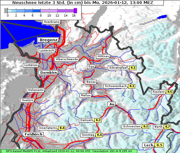 Neuschnee, 12. 1. 2026