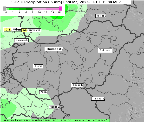 Niederschlag, 18. 11. 2024