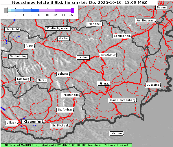 Neuschnee, 16. 10. 2025