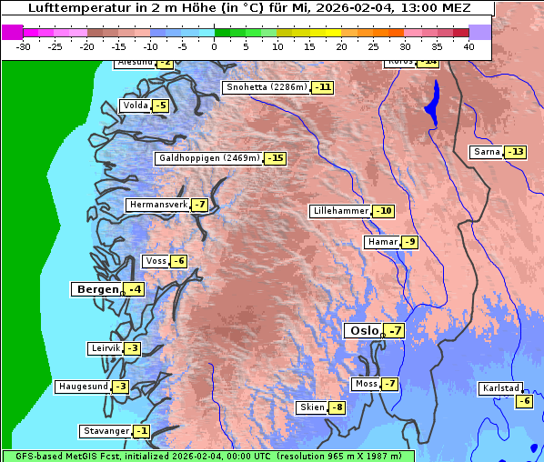Temperatur, 4. 2. 2026