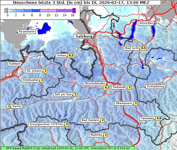 Neuschnee, 17. 2. 2026