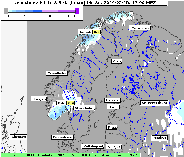 Neuschnee, 15. 2. 2026