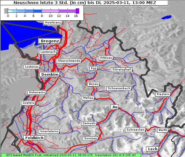 Neuschnee, 11. 3. 2025