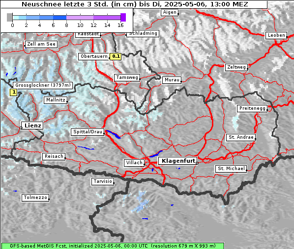 Neuschnee, 6. 5. 2025