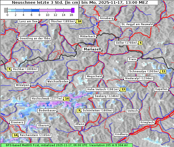 Neuschnee, 17. 11. 2025