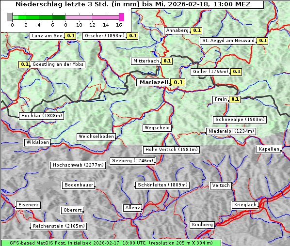 Niederschlag, 18. 2. 2026