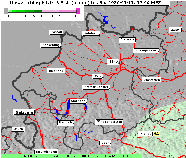 Niederschlag, 17. 1. 2026