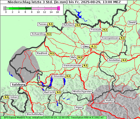Niederschlag, 29. 8. 2025