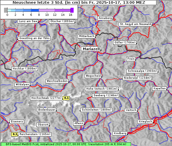 Neuschnee, 17. 10. 2025