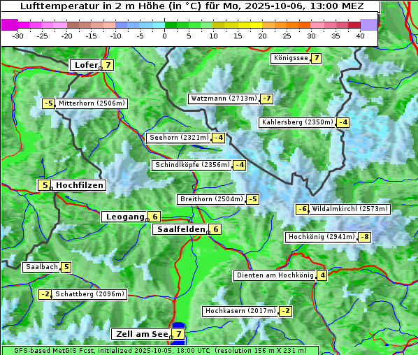 Temperatur, 6. 10. 2025