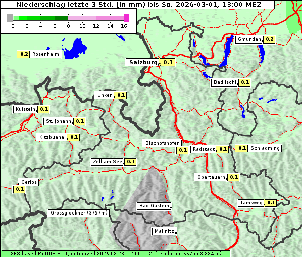Niederschlag, 1. 3. 2026