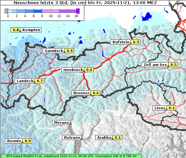 Neuschnee, 21. 11. 2025