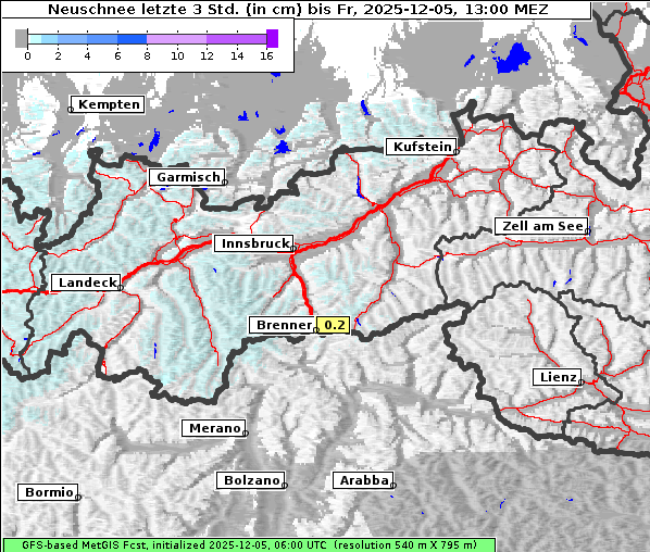 Neuschnee, 5. 12. 2025