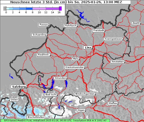 Neuschnee, 26. 1. 2025