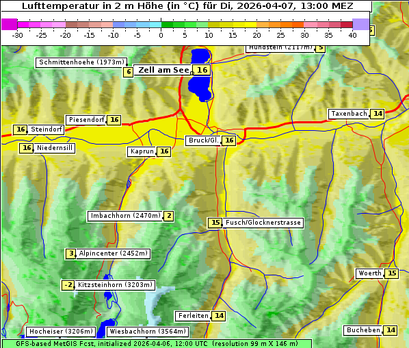 Temperatur, 7. 4. 2026