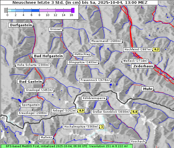 Neuschnee, 4. 10. 2025