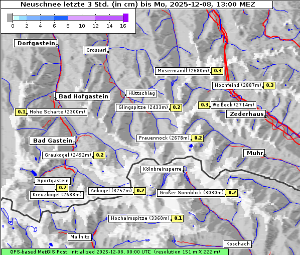 Neuschnee, 8. 12. 2025