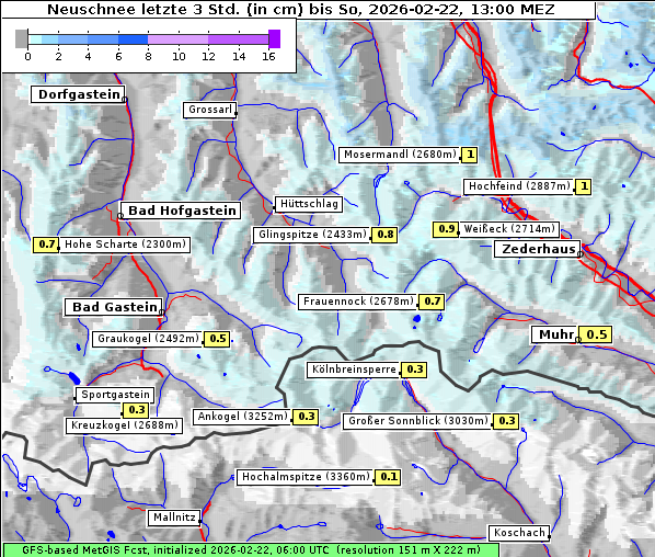 Neuschnee, 22. 2. 2026