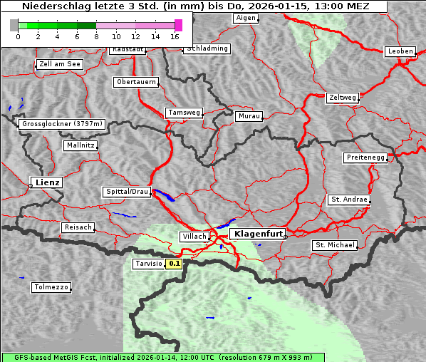 Niederschlag, 15. 1. 2026