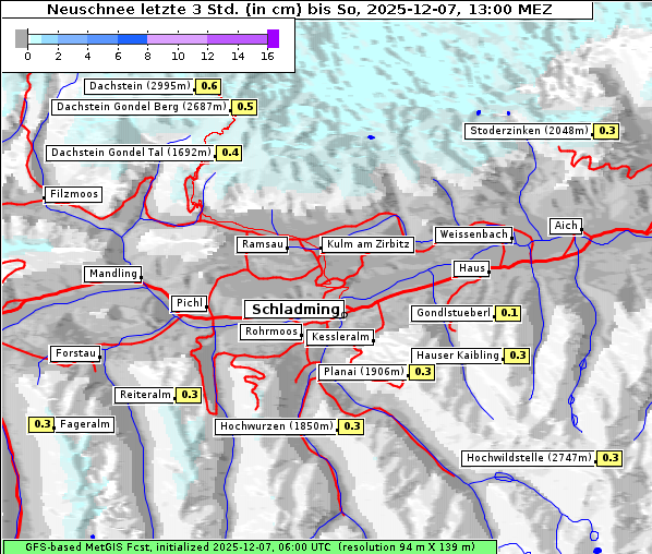 Neuschnee, 7. 12. 2025