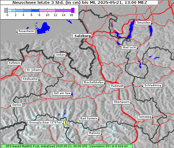 Neuschnee, 21. 5. 2025